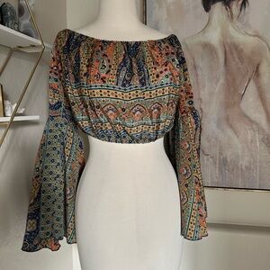 Karma Highway Bell Sleeve Crop